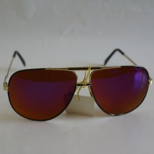 NWT TruVintage 90's Double Bridge Classic Aviator w/Rainbow mirror Sunglasses